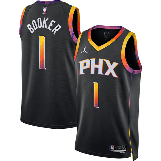 Devin Booker Phoenix Suns Nike Swingman Statement Jersey - Black