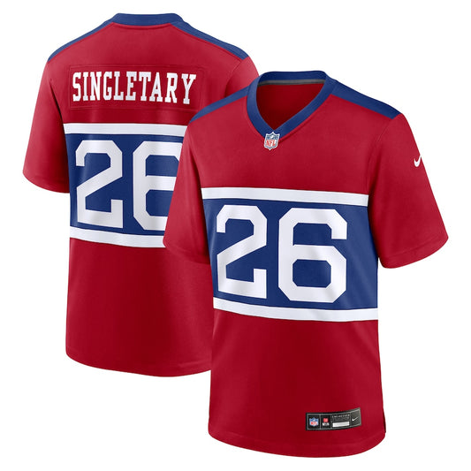 Devin Singletary New York Giants Nike Alternate Game Player Jersey - Red