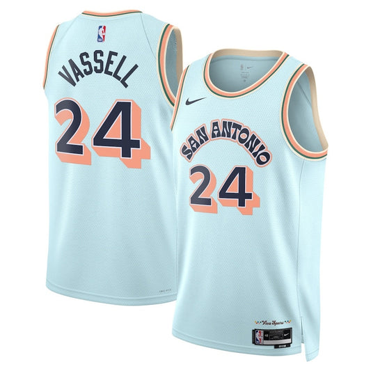Devin Vassell San Antonio Spurs 2024/2025 Nike Swingman City Jersey - Light Blue