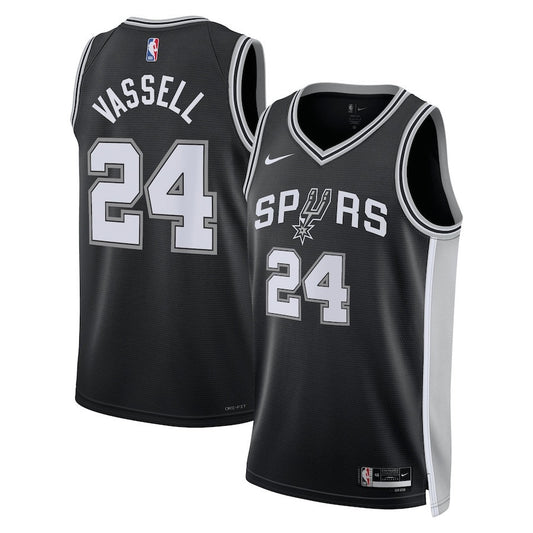 Devin Vassell San Antonio Spurs Nike Swingman Icon Jersey - Black