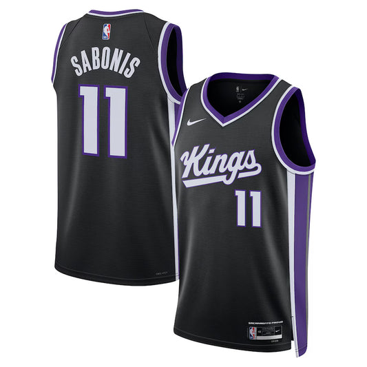 Domantas Sabonis Sacramento Kings Nike Icon Jersey - Black