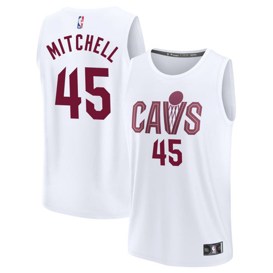 Donovan Mitchell Cleveland Cavaliers Nike Swingman Association Jersey - White