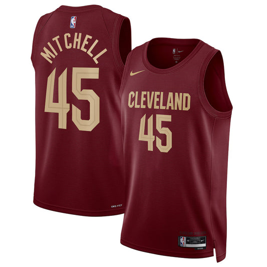 Donovan Mitchell Cleveland Cavaliers Nike Swingman Icon Jersey - Wine