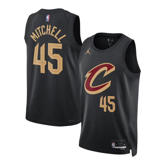 Donovan Mitchell Cleveland Cavaliers Nike Swingman Statement Jersey - Black