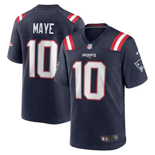 Drake Maye New England Patriots Nike Game Player Jersey - Navy