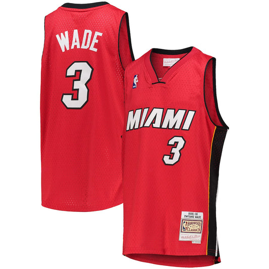 Dwayne Wade Miami Heat Throwback Player Jersey - Red
