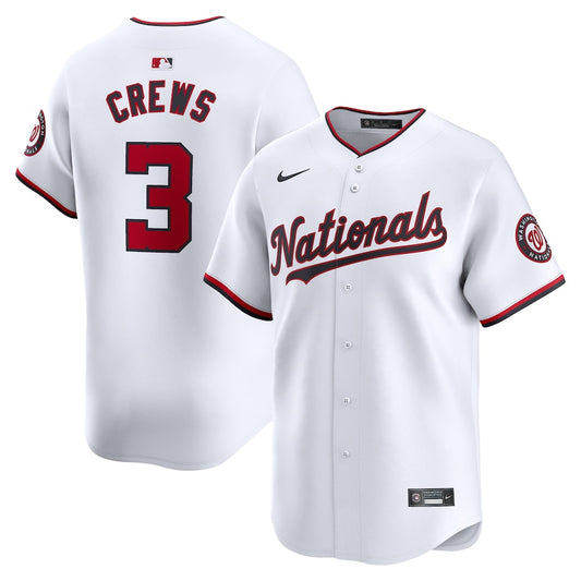 Dylan Crews Washington Nationals Nike Home Replica Player Jersey - White