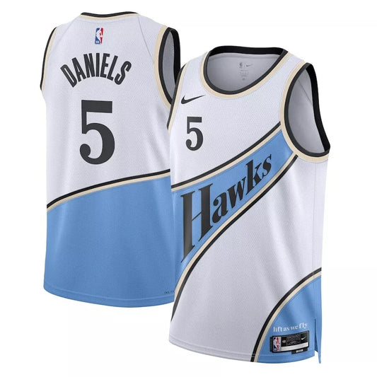 Dyson Daniels Atlanta Hawks 2024/2025 Nike Swingman City Jersey - White