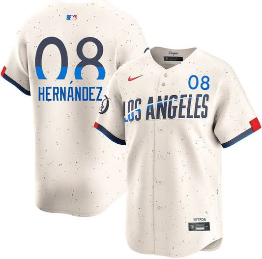 Enrique Hernández Los Angeles Dodgers 2024 Nike City Connect Limited Player Jersey - Cream