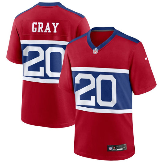 Eric Gray New York Giants Nike Alternate Game Player Jersey - Red