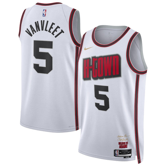 Fred VanVleet Houston Rockets 2024/2025 Nike Swingman City Jersey - White