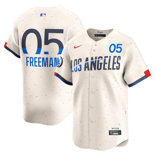 Freddie Freeman Los Angeles Dodgers 2024 Nike City Connect Limited Player Jersey - Cream