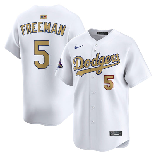 Freddie Freeman Los Angeles Dodgers Nike 2025 Gold Limited Player Jersey - White