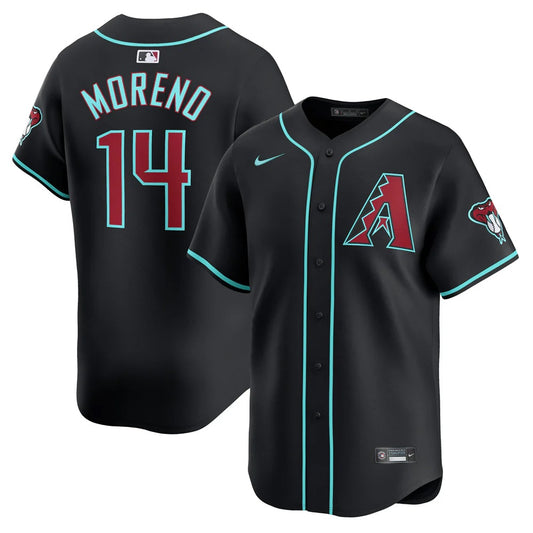 Gabriel Moreno Arizona Diamondbacks Nike Alternate Limited Player Jersey - Black