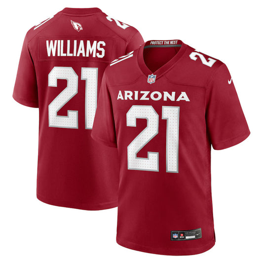 Garrett Williams Arizona Cardinals Nike Game Player Jersey - Cardinal