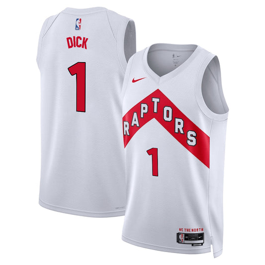 Gradey Dick Toronto Raptors Nike Swingman Association Jersey - White