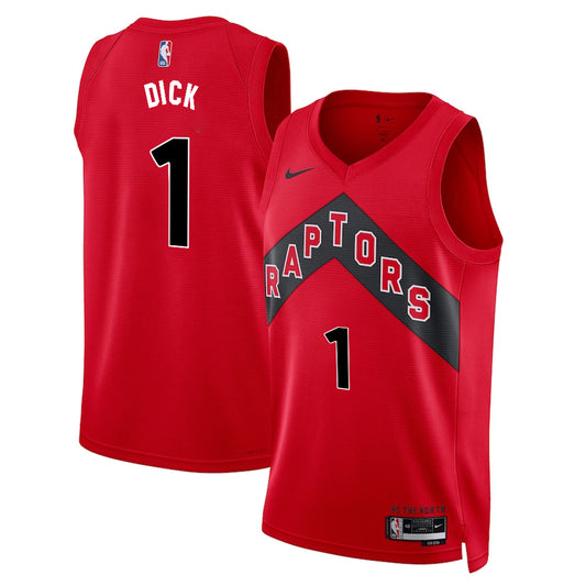 Gradey Dick Toronto Raptors Nike Swingman Icon Jersey - Red