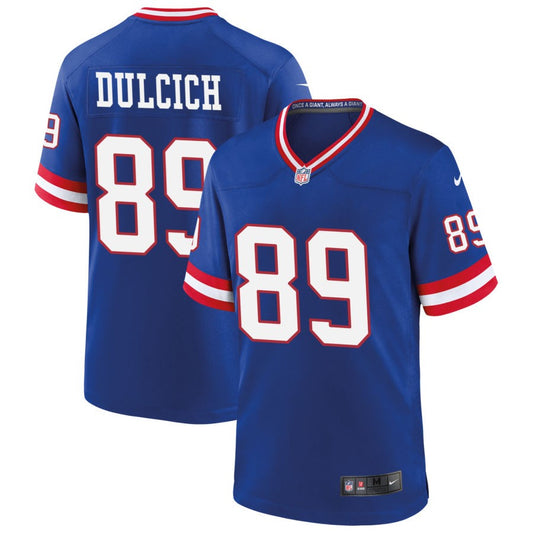 Greg Dulcich New York Giants Nike Classic Game Player Jersey - Royal
