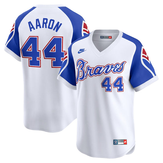 Hank Aaron Atlanta Braves Nike Throwback Player Jersey - White