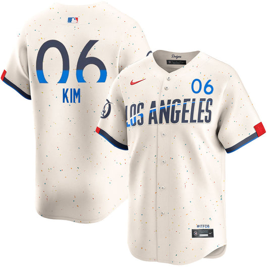 Hyeseong Kim Los Angeles Dodgers 2024 Nike City Connect Limited Player Jersey - Cream