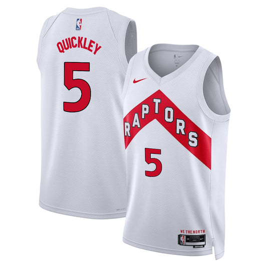 Immanuel Quickley Toronto Raptors Nike Swingman Association Jersey - White