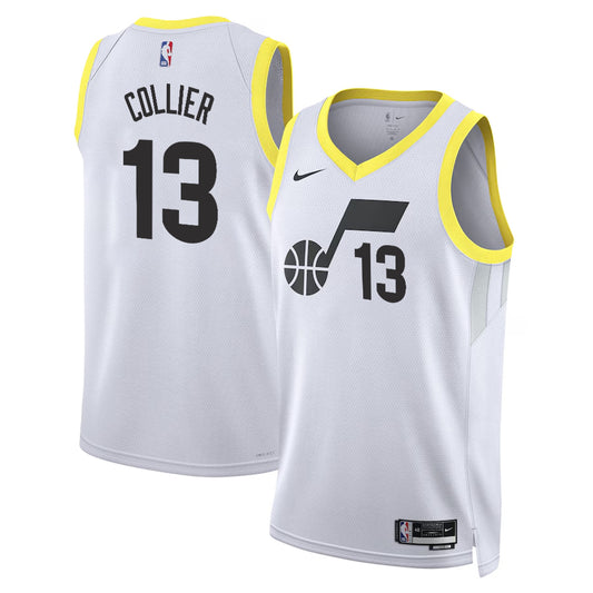 Isaiah Collier Utah Jazz Nike Swingman Association Jersey - White