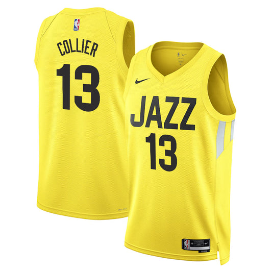 Isaiah Collier Utah Jazz Nike Swingman Icon Jersey - Yellow