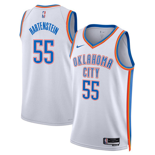 Isaiah Hartenstein Oklahoma City Thunder Nike Swingman Association Jersey - White