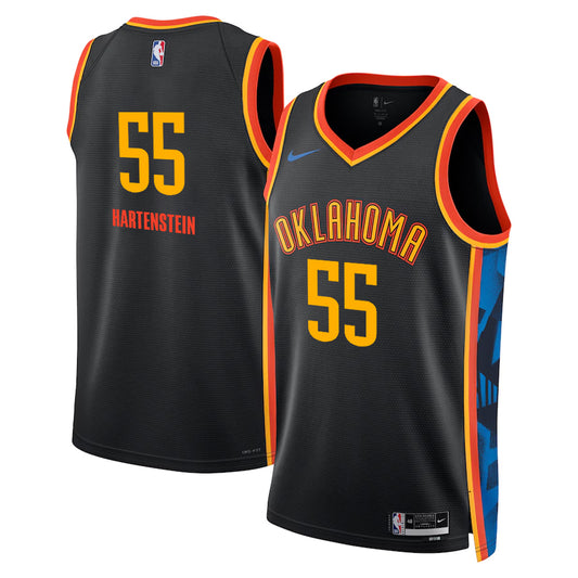 Isaiah Hartenstein Oklahoma City Thunder 2024/2025 Nike Swingman City Jersey - Black