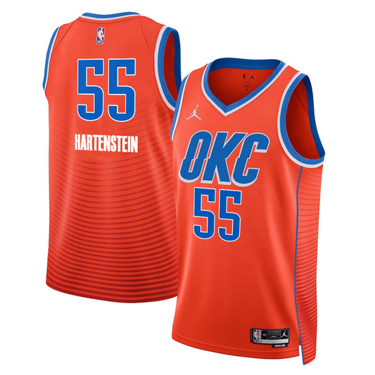 Isaiah Hartenstein Oklahoma City Thunder Nike Swingman Statement Jersey - Orange