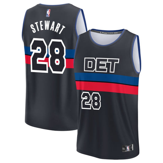 Isaiah Stewart Detroit Pistons Nike Swingman Statement Jersey - Black