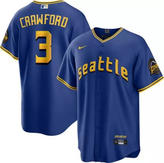 J.P. Crawford Seattle Mariners Nike City Connect Limited Player Jersey - Royal