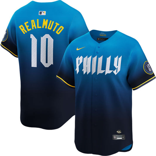 J.T. Realmuto Philadelphia Phillies 2024 Nike City Connect Limited Player Jersey - Blue