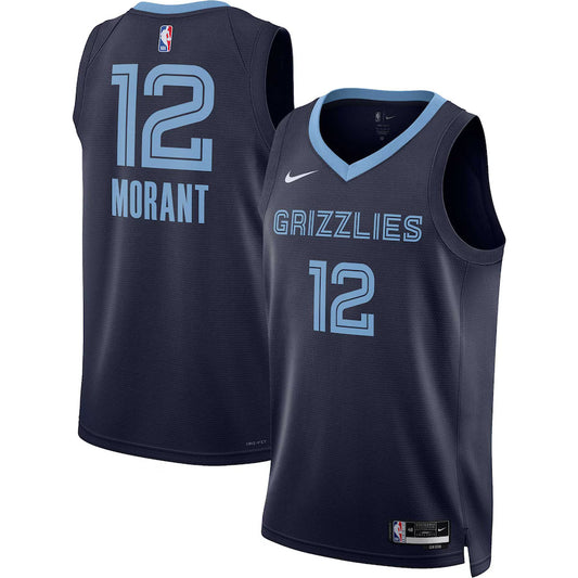 Ja Morant Memphis Grizzlies Nike Swingman Icon Jersey - Navy