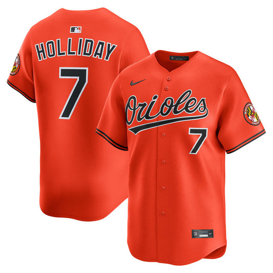 Jackson Holliday Baltimore Orioles Nike Alternate Limited Player Jersey - Orange