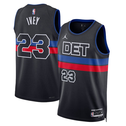 Jaden Ivey Detroit Pistons Nike Swingman Statement Jersey - Black