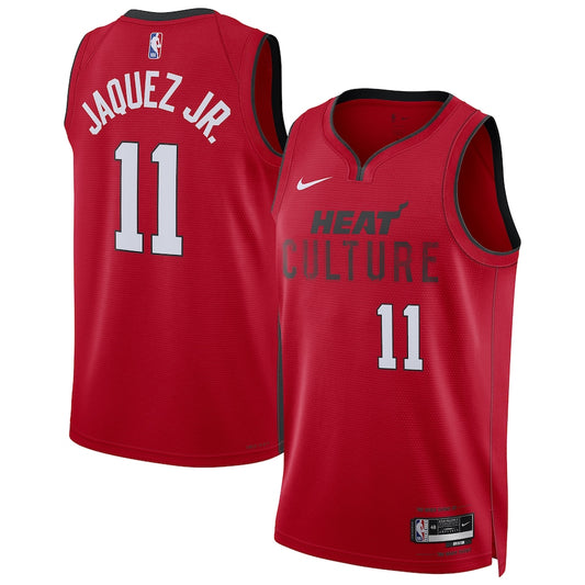 Jaime Jaquez Jr. Miami Heat 2024/2025 Nike Swingman City Jersey - Red