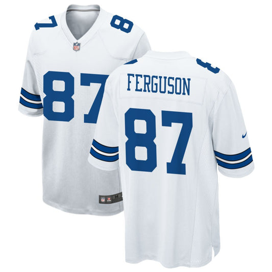 Jake Ferguson Dallas Cowboys Nike Game Player Jersey - White