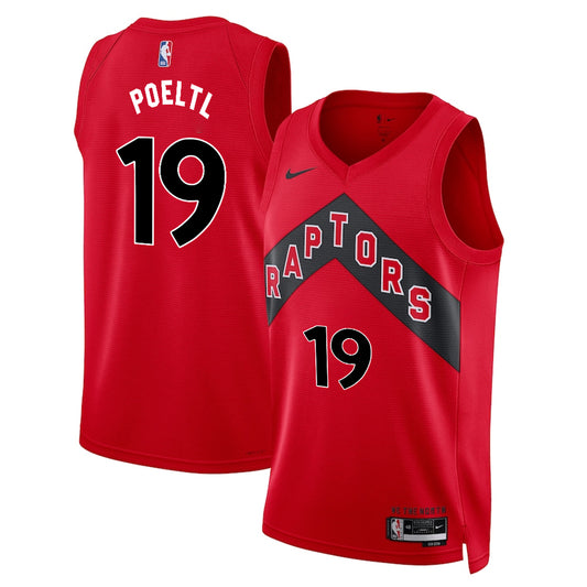 Jakob Poeltl Toronto Raptors Nike Swingman Icon Jersey - Red