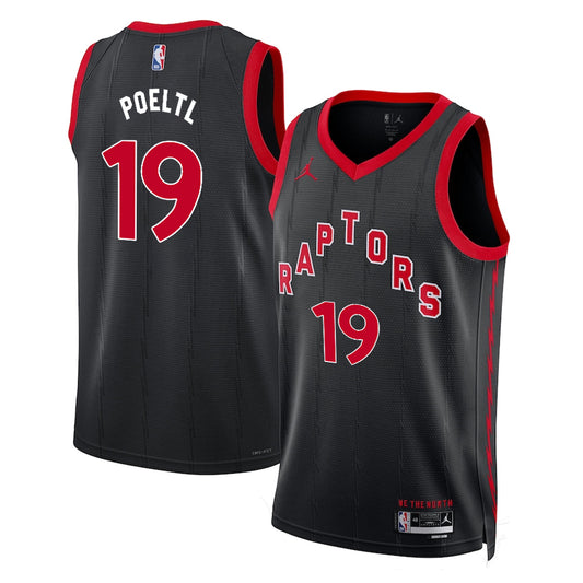Jakob Poeltl Toronto Raptors Nike Swingman Statement Jersey - Black