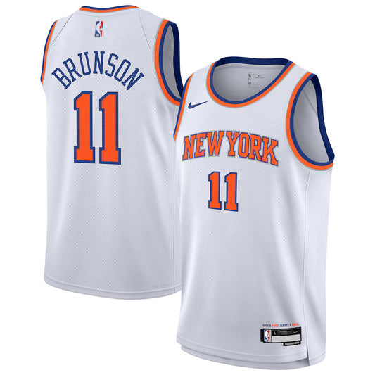 Jalen Brunson New York Knicks Nike Swingman Association Jersey - White