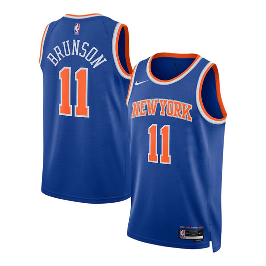Jalen Brunson New York Knicks Nike Swingman Icon Jersey - Blue