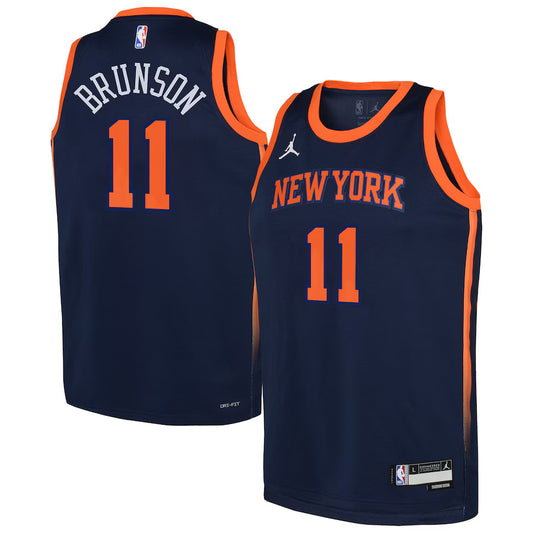 Jalen Brunson New York Knicks Nike Swingman Statement Jersey - Navy