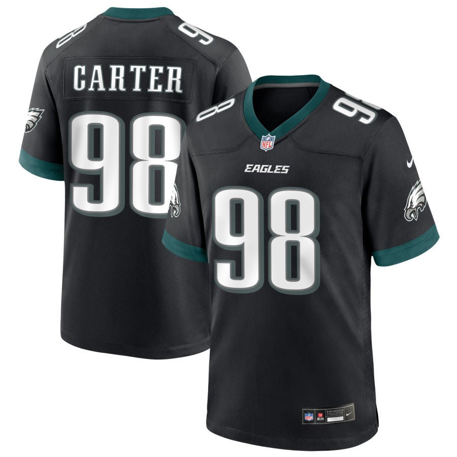 Jalen Carter Philadelphia Eagles Nike Alternate Game Player Jersey - Black