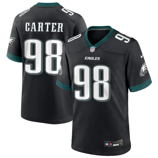 Jalen Carter Philadelphia Eagles Nike Alternate Game Player Jersey - Black