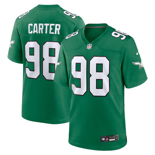 Jalen Carter Philadelphia Eagles Nike Alternate Game Player Jersey - Kelly Green