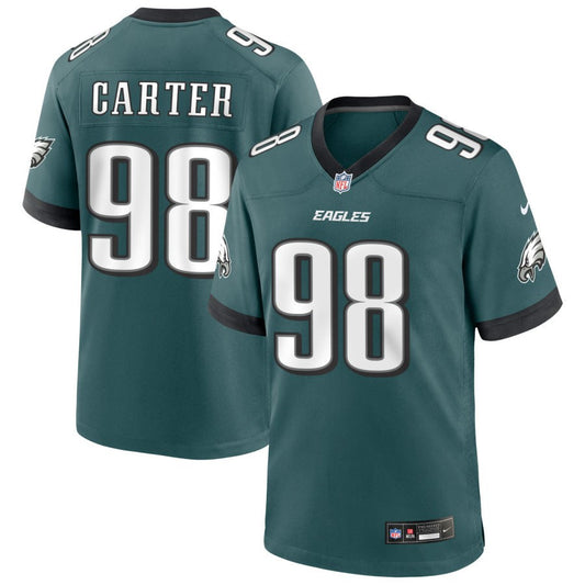 Jalen Carter Philadelphia Eagles Nike Game Player Jersey - Midnight Green