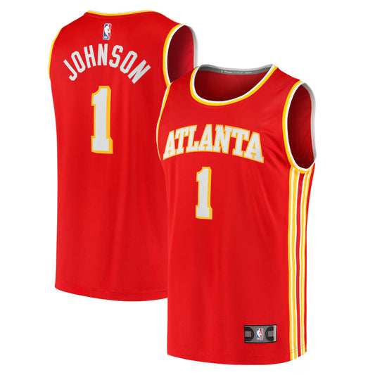 Jalen Johnson Atlanta Hawks Nike Swingman Icon Jersey - Red