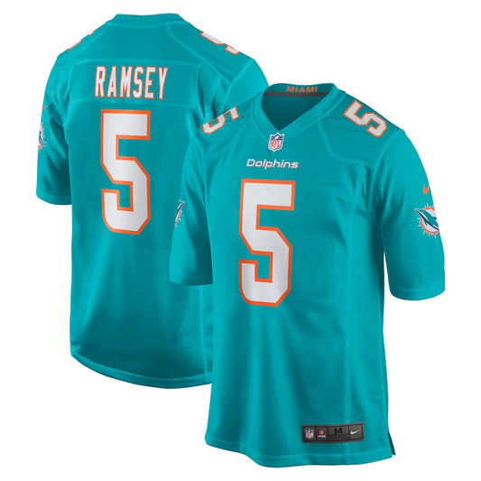 Jalen Ramsey Miami Dolphins Nike Game Player Jersey - Aqua