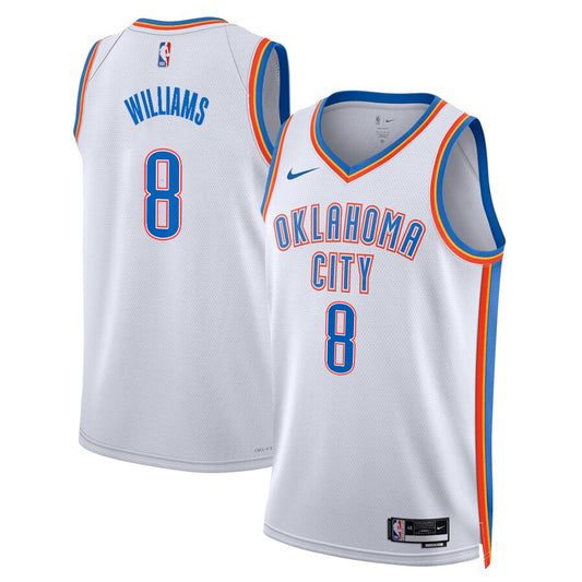 Jalen Williams Oklahoma City Thunder Nike Swingman Association Jersey - White